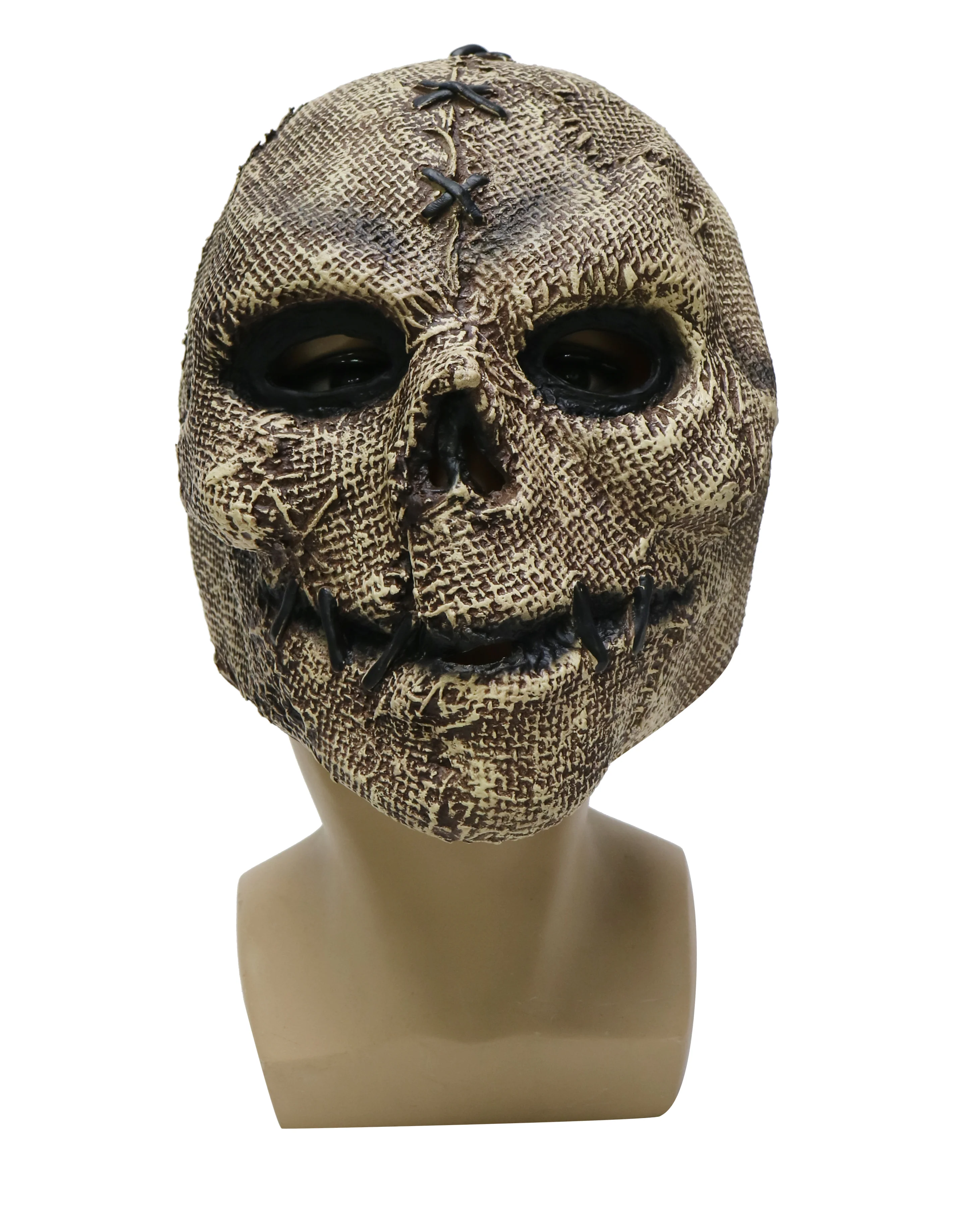 Scarecrow Jute Skull Full Head Mask - Image 2