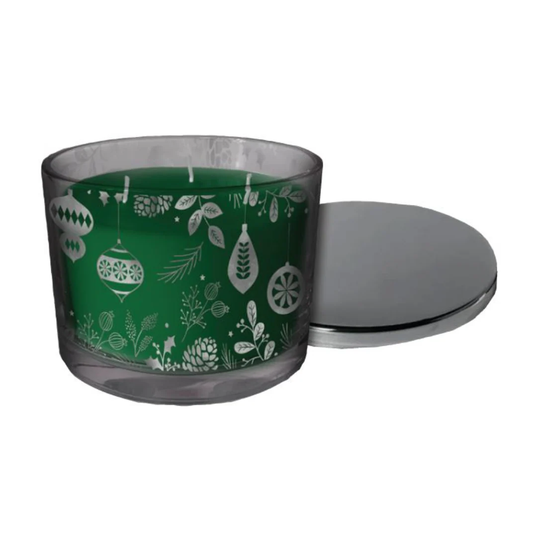 Christmas Candleâ„¢ Scented Glass Jar Candle Green