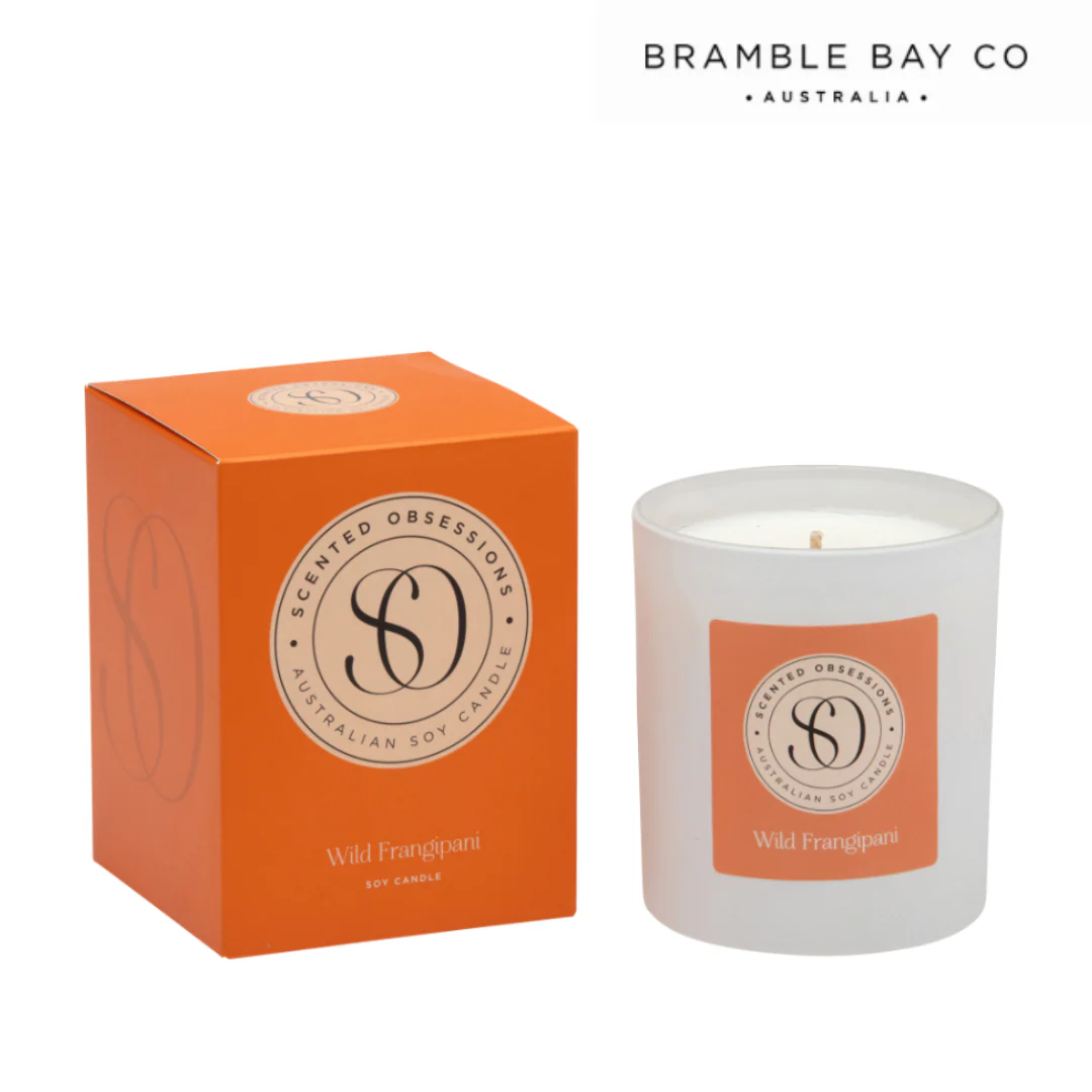 Scented Obsessions Candle Wild Frangipani 300g