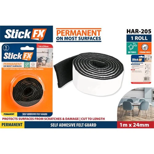 Self-adhesive Felt Guard-3mmx24mmx1M