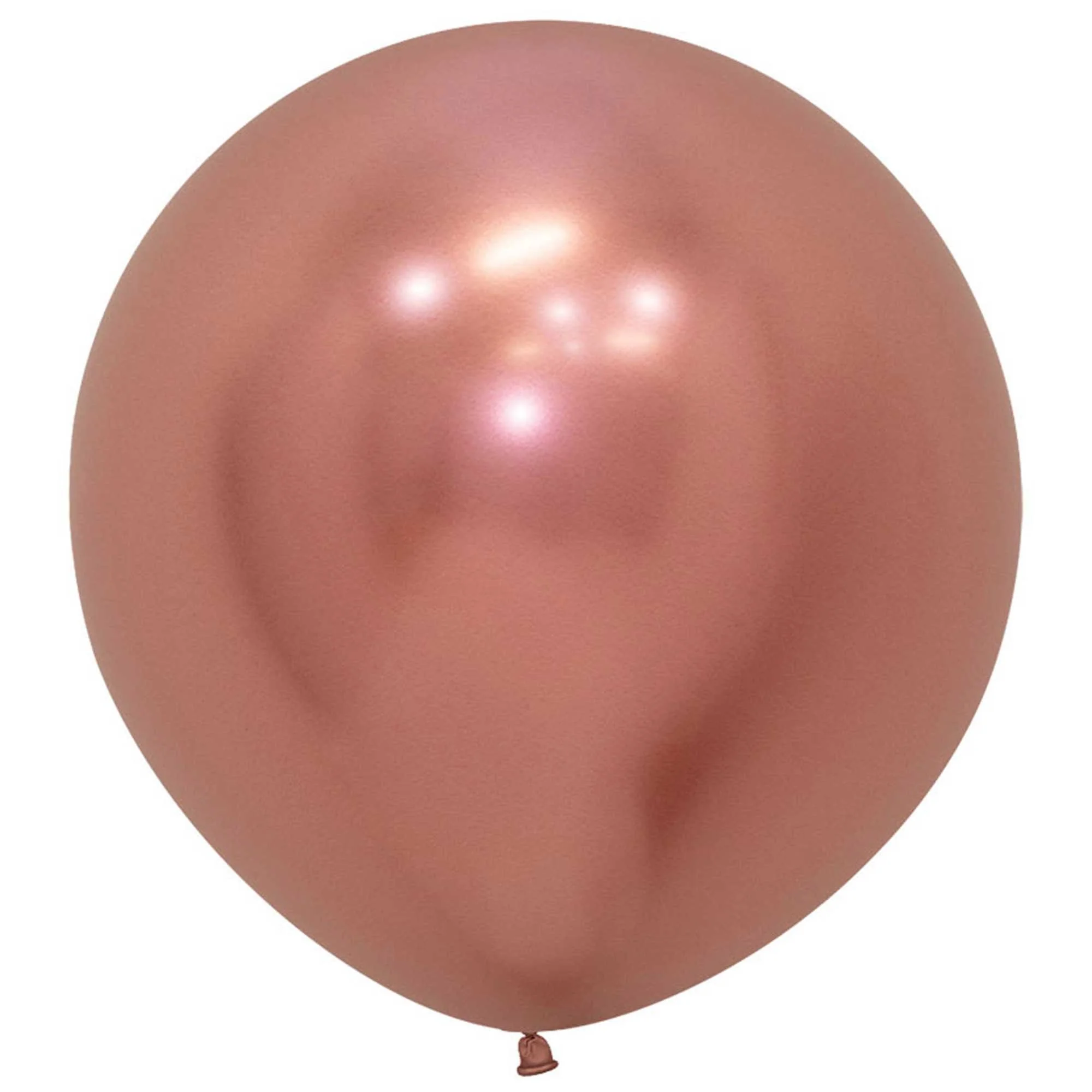Latex Balloon 60cm Metallic Reflex Rose Gold 3Pk Sempertex
