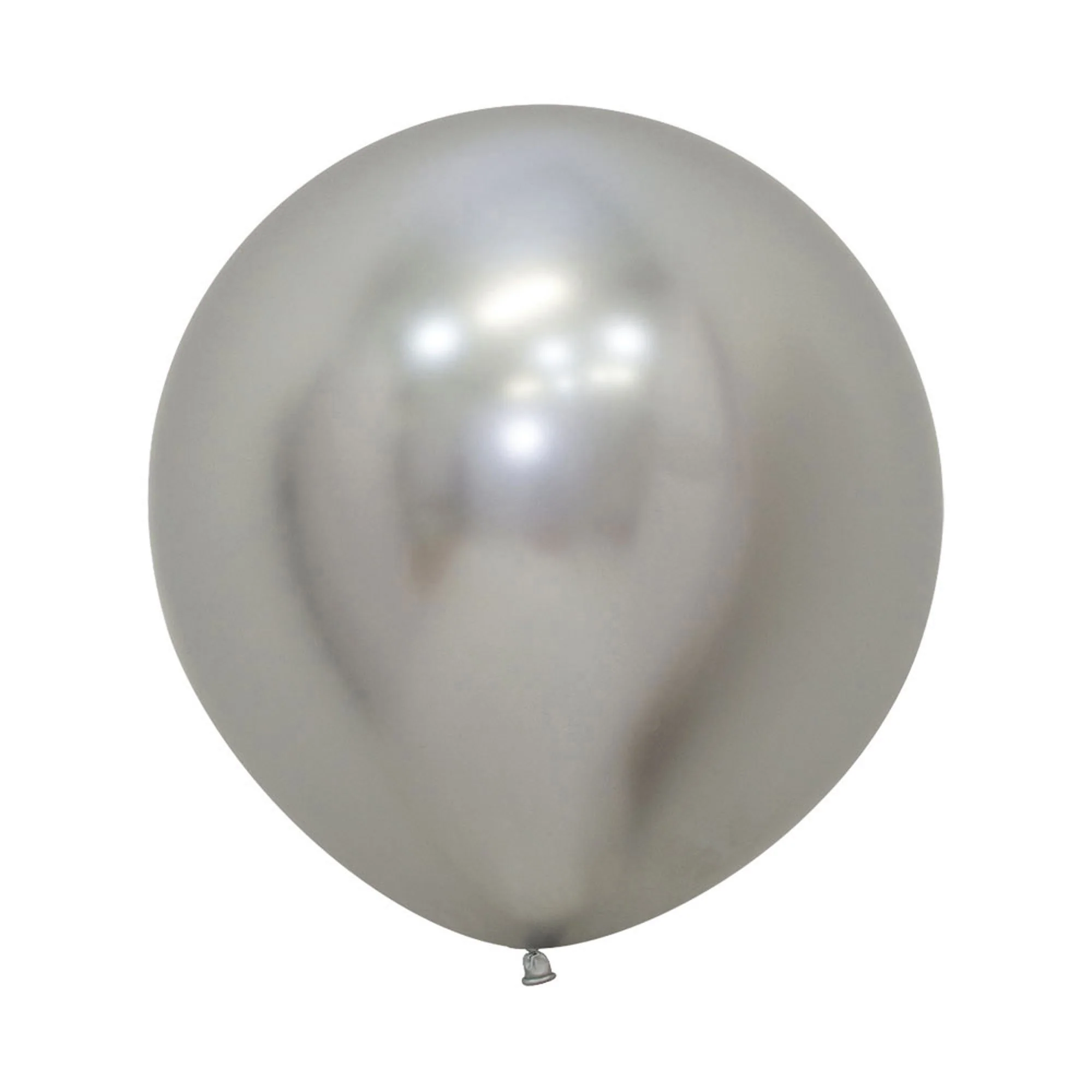 Latex Balloon 60cm Metallic Reflex Silver 3PK Sempertex