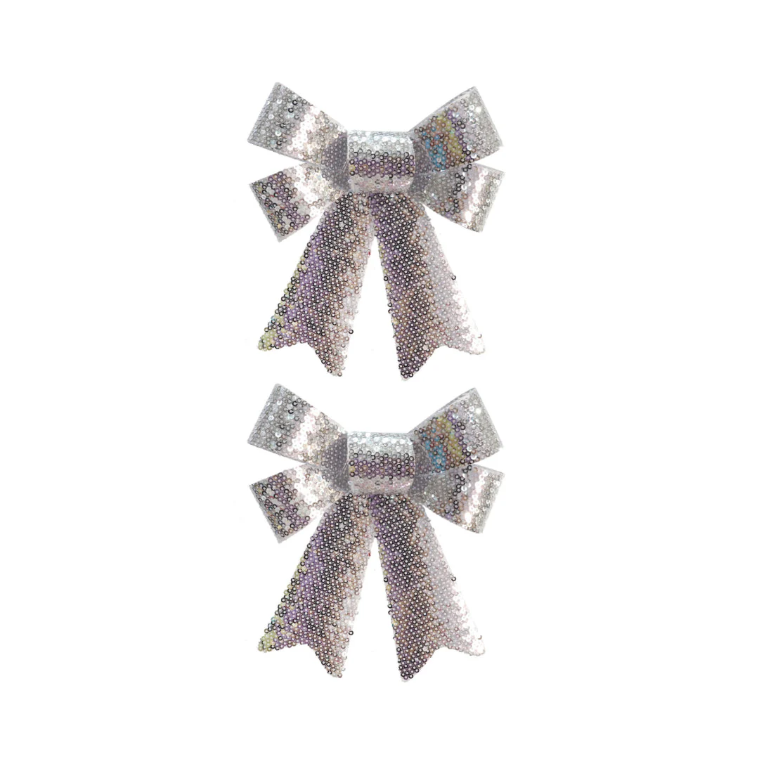 Sequin Bow 2pk Assorted - Image 2