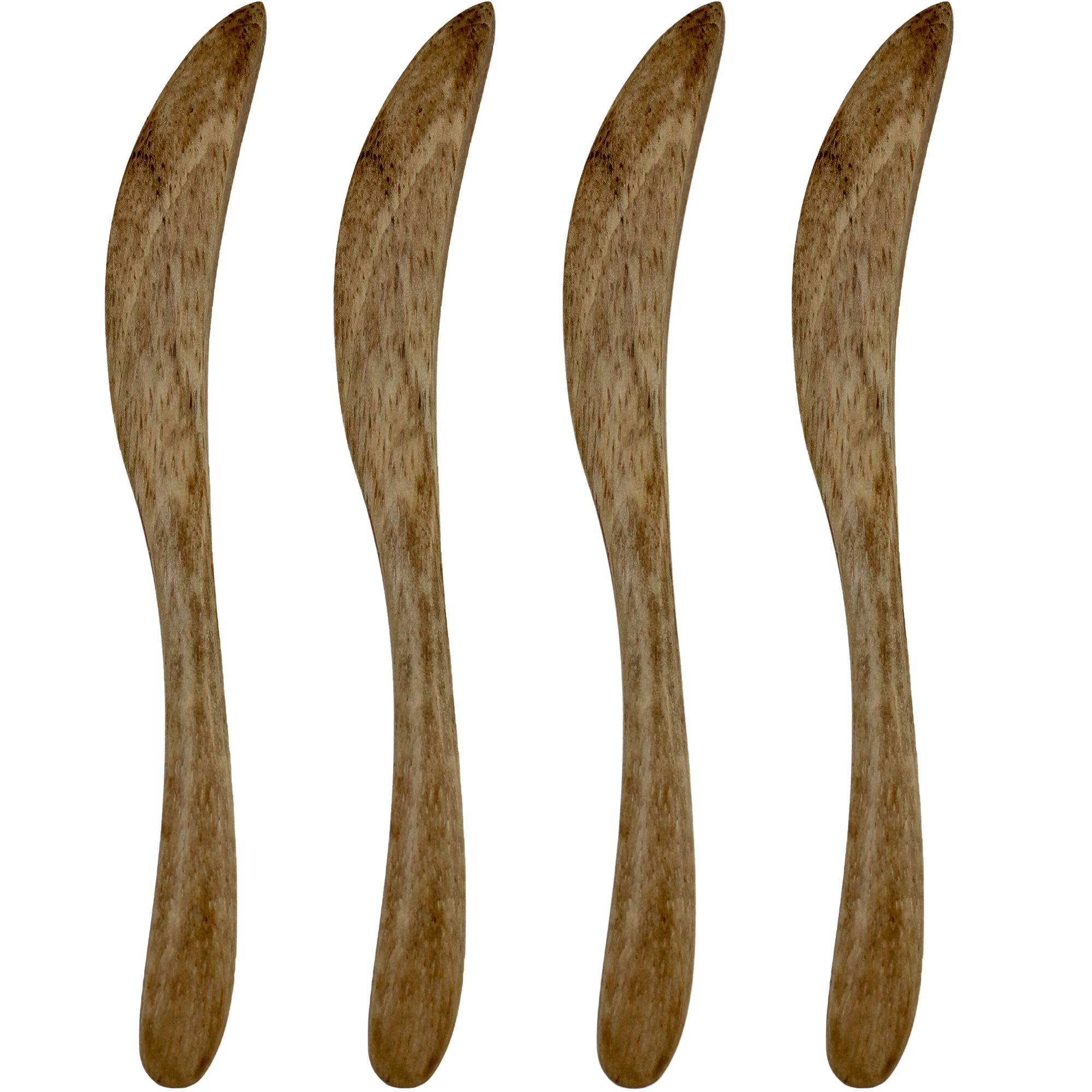 Set of 4 Mango Wood Spreader 17x3