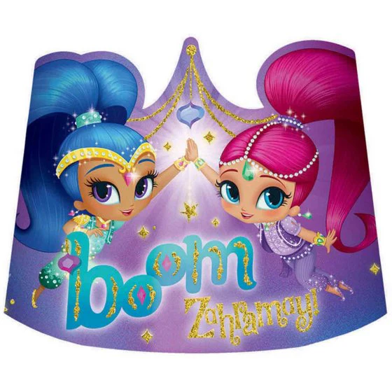 Shimmer and Shine Tiaras Paper 8pk
