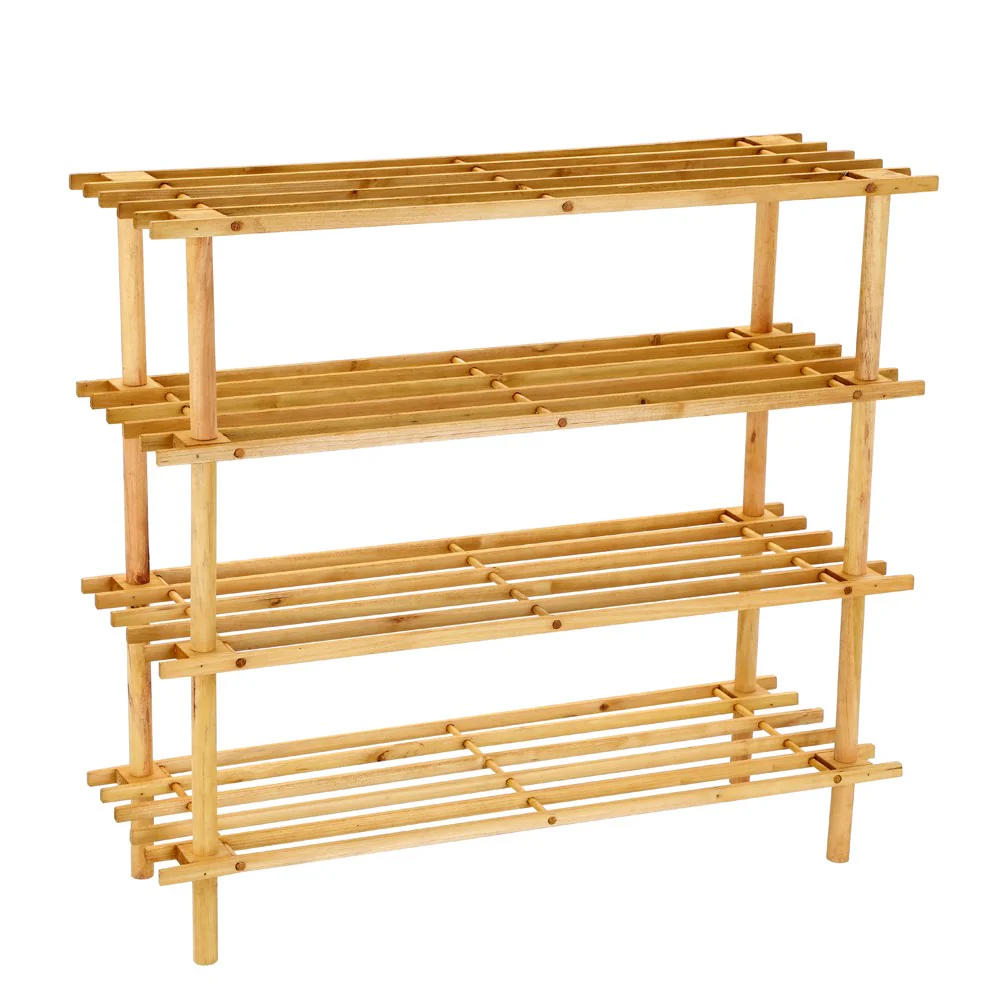 SHOE RACK 4 TIER 74X26X70CM WOODEN *FSC100% SCS-COC-009941