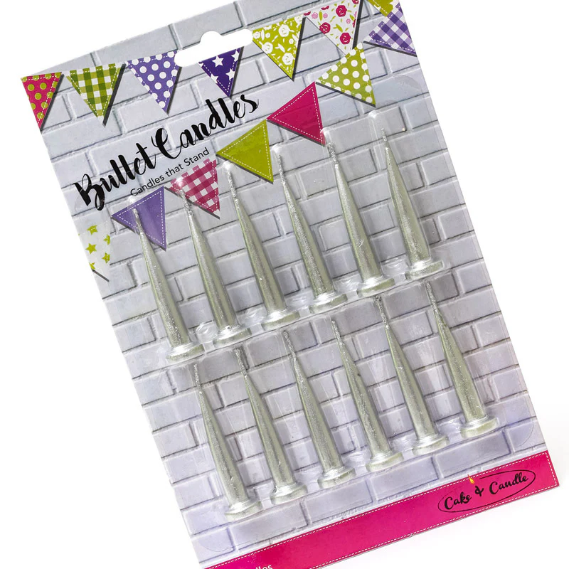 Silver Bullet Candles (Pack Of 12)