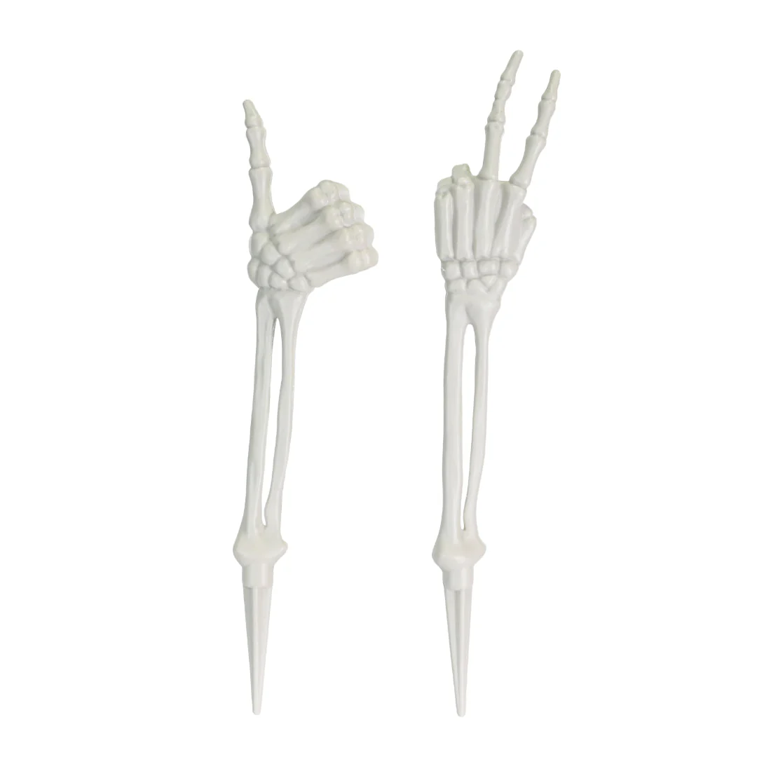 Skeleton Hand Gesture Stake Assorted