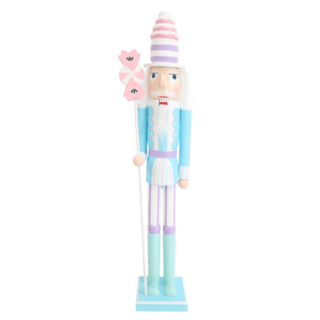 Slim Peppermint Candy Nutcracker 90cm Assorted - Image 3