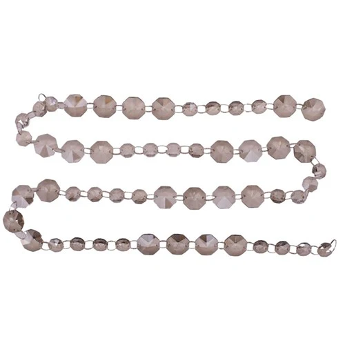 Smokey Grey Crystal Garland 150cm
