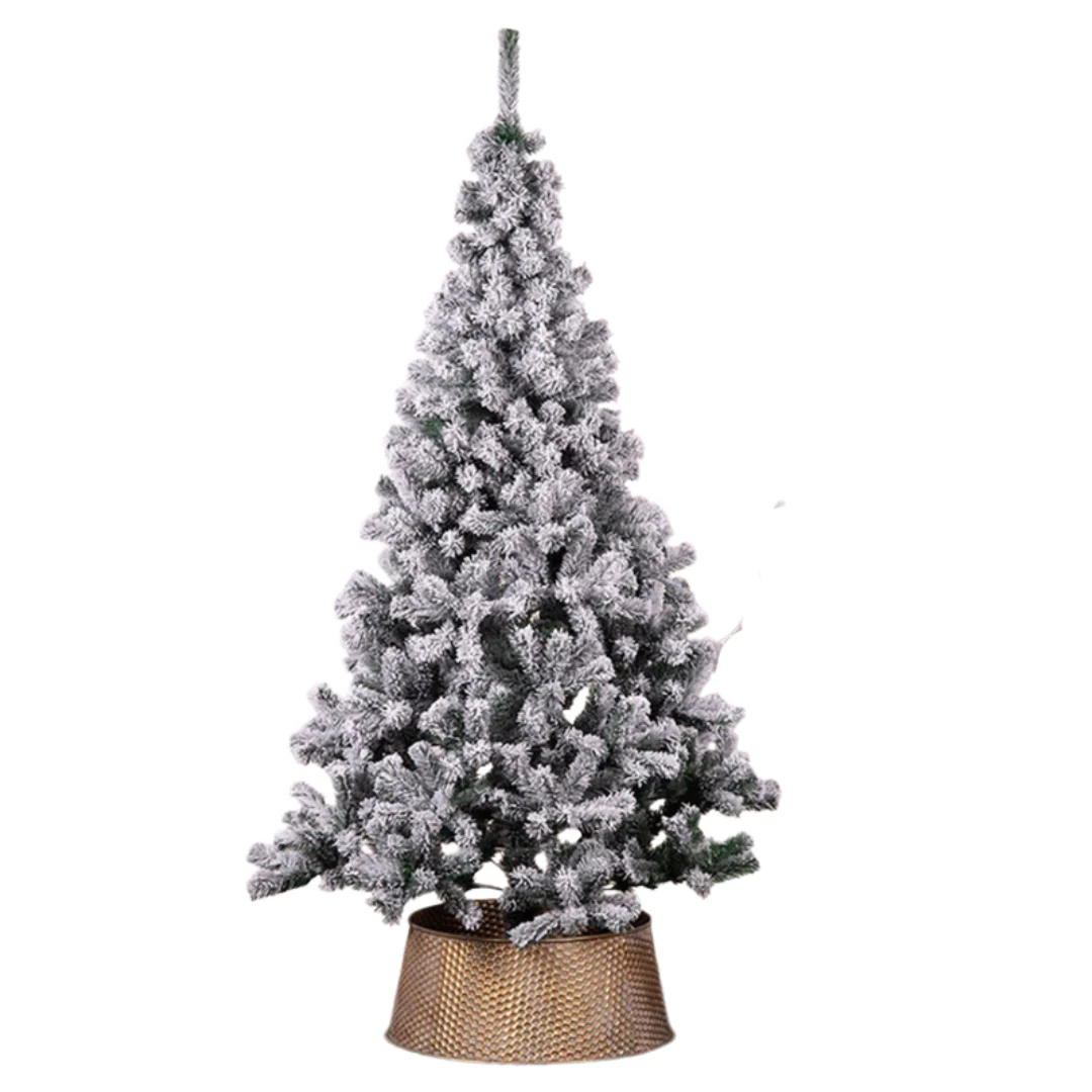 Snowcapped Christmas Tree 210cm 650 Tips with Metal Base 60cm - Image 3