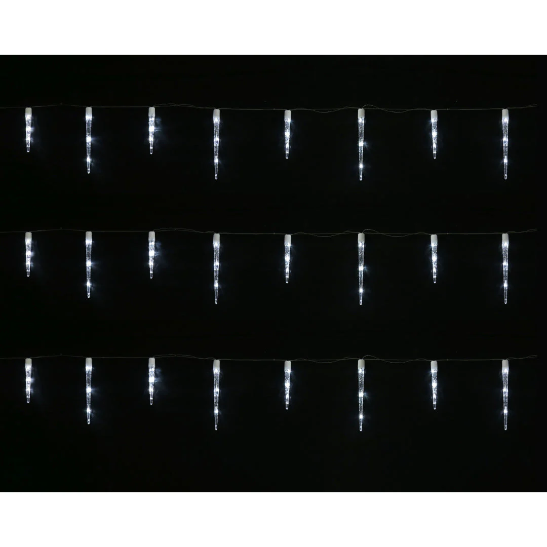 Solar Icicle Tube Lights 24pk Assorted - Image 2