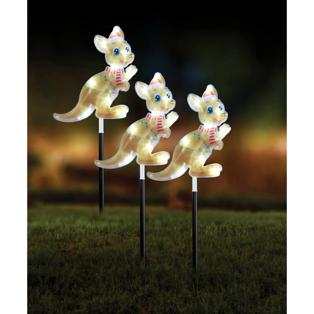 Solar Laser PVC Path Lights Aussie 3pk Assorted - Image 7