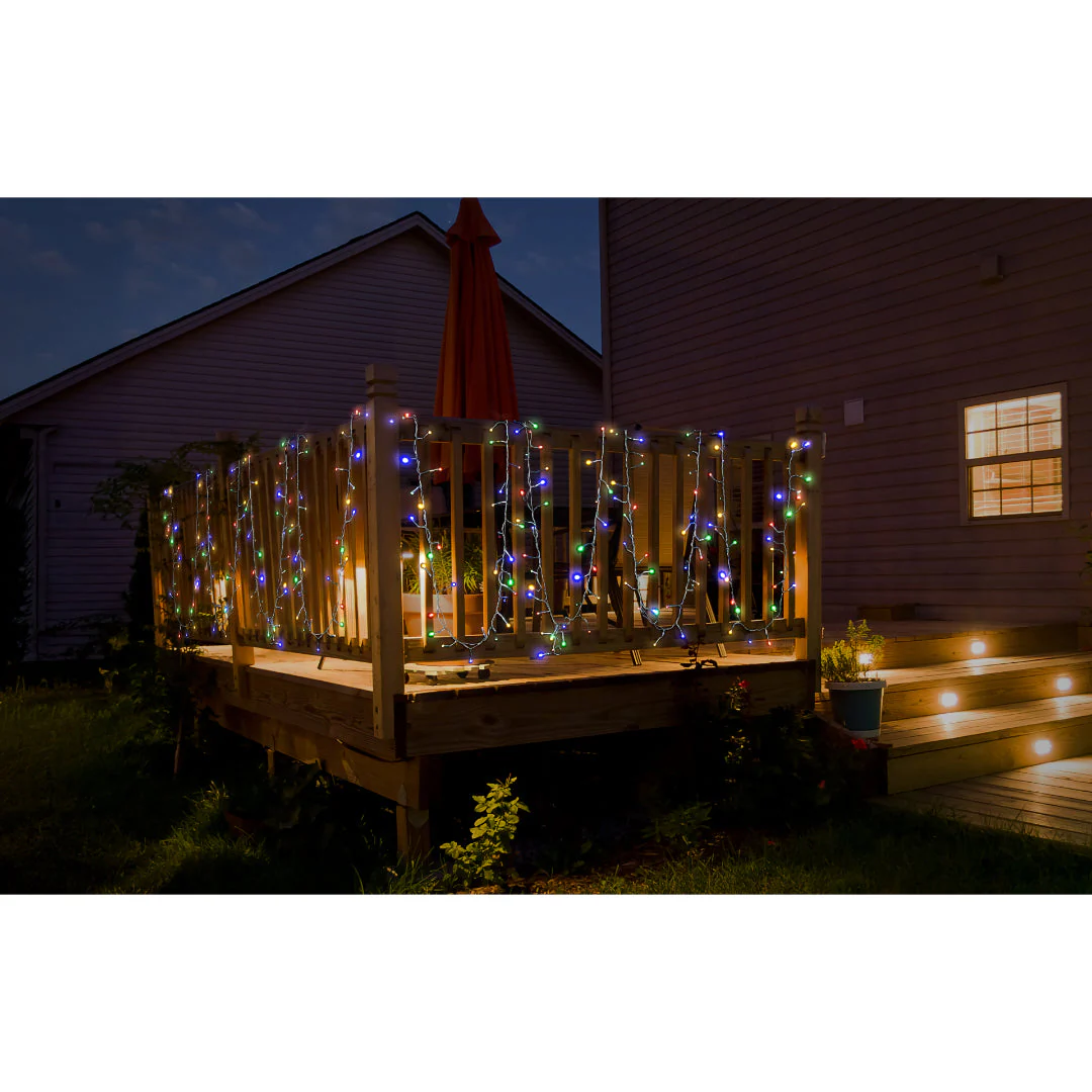 Solar LED Cluster Lights 200 Multi Colour - Image 2