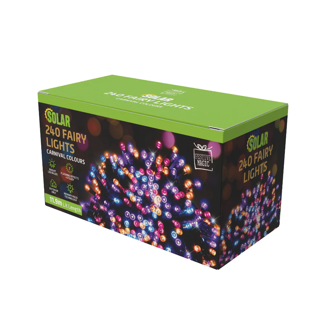 Solar LED Fairy Lights 240 Carnival