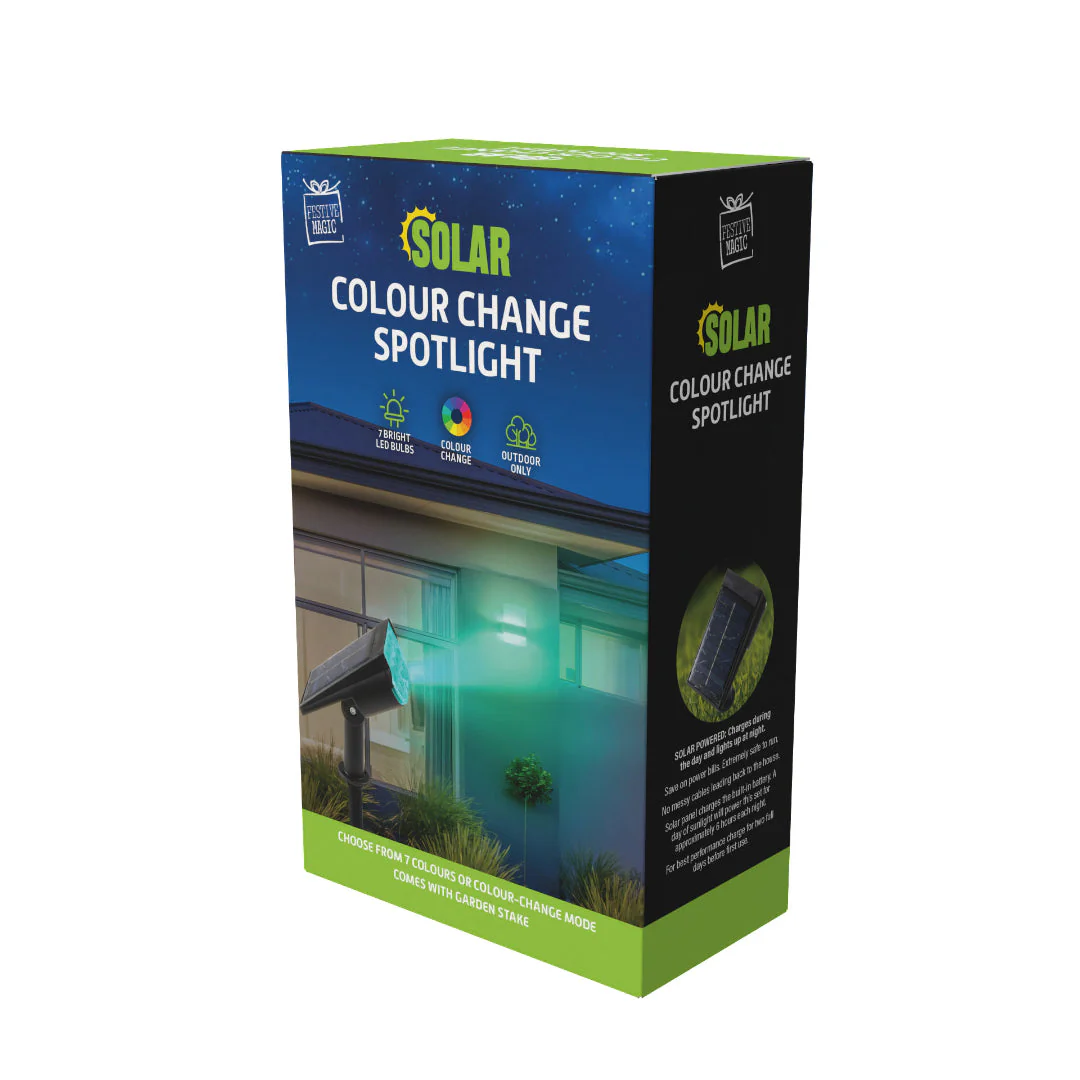 Solar LED Spotlight Colour Change - Image 9
