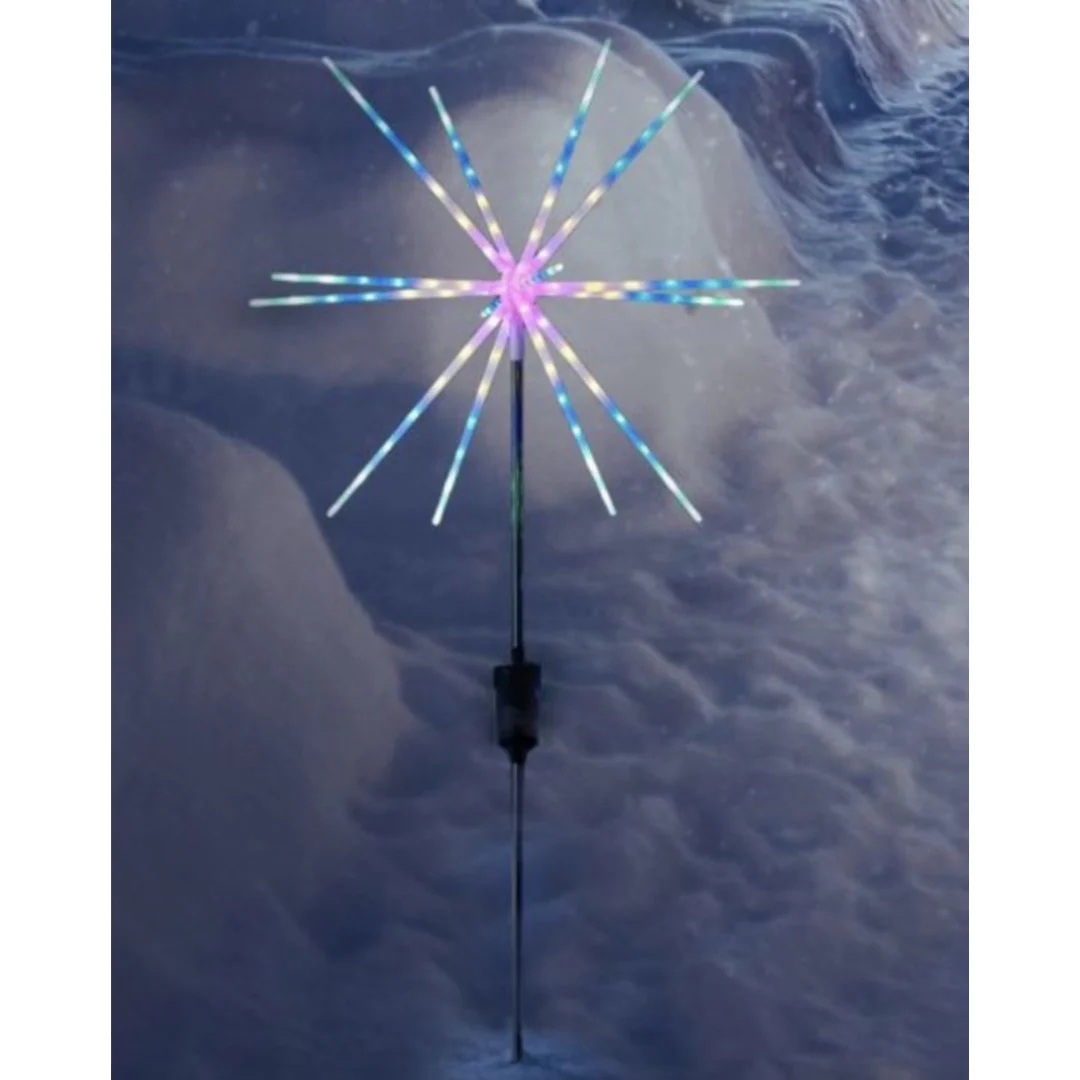 Solar Starburst Pathway Stake Light Multicolour 98cmH