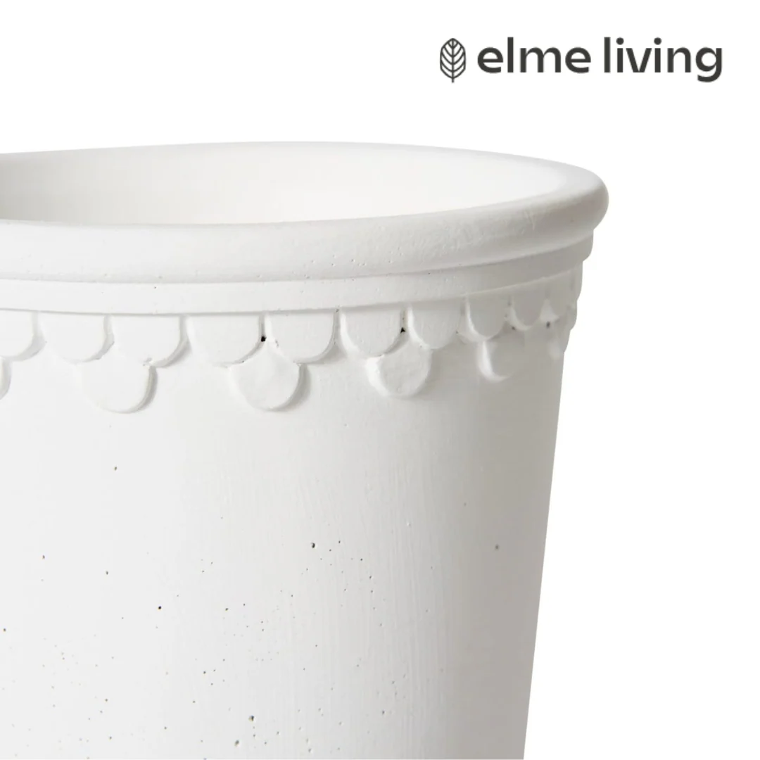 Sophia Pot with Saucer 15x15x14cm White - Image 2