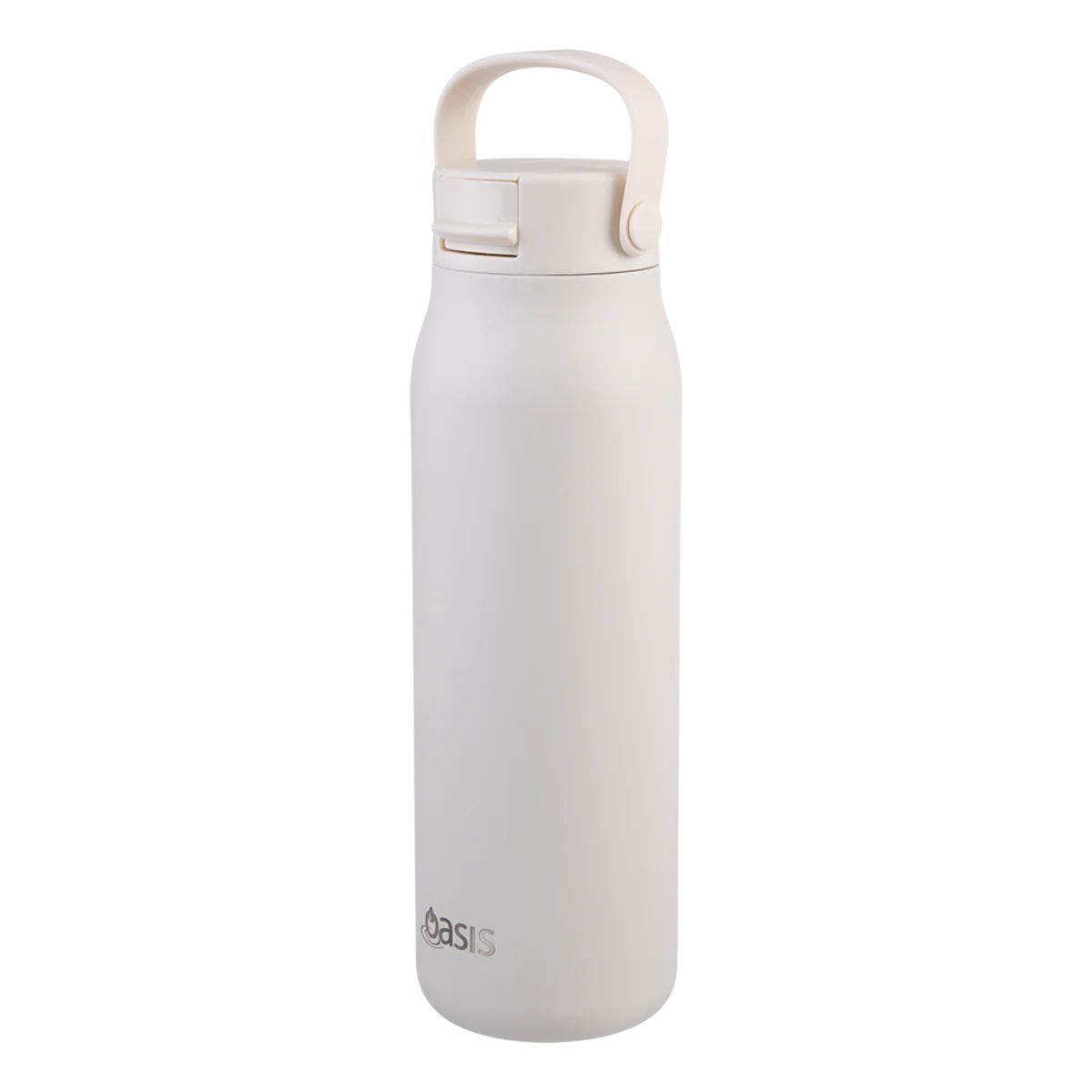 Oasis Sorrento Ceramic Lined Stainless Steel Double Wall Insulated Sipper Bottle 900ml Alabaster - Image 2