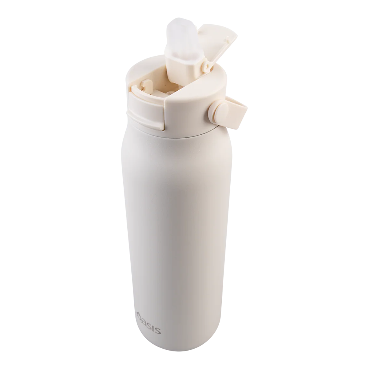 Oasis Sorrento Ceramic Lined Stainless Steel Double Wall Insulated Sipper Bottle 900ml Alabaster - Image 4