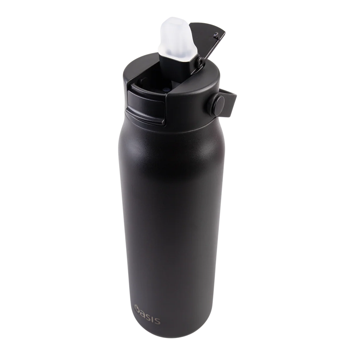 Oasis Sorrento Ceramic Lined Stainless Steel Double Wall Insulated Sipper Bottle 900ml Black - Image 4