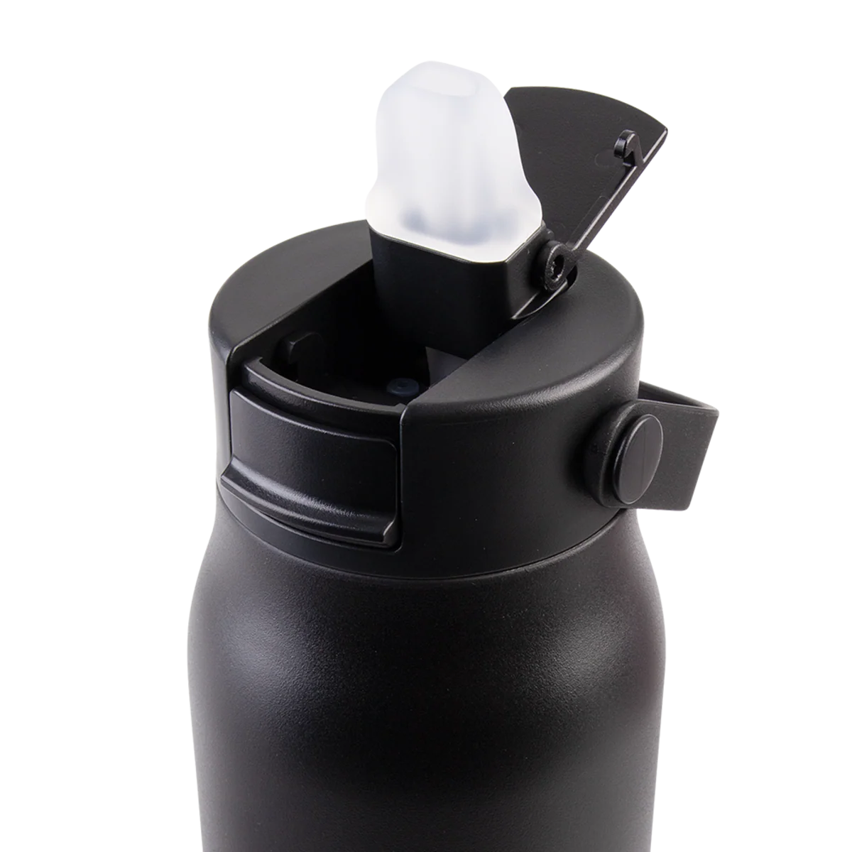 Oasis Sorrento Ceramic Lined Stainless Steel Double Wall Insulated Sipper Bottle 900ml Black - Image 7