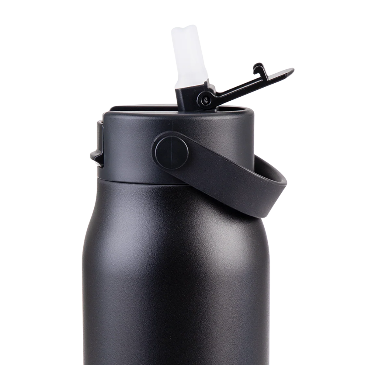 Oasis Sorrento Ceramic Lined Stainless Steel Double Wall Insulated Sipper Bottle 900ml Black - Image 8