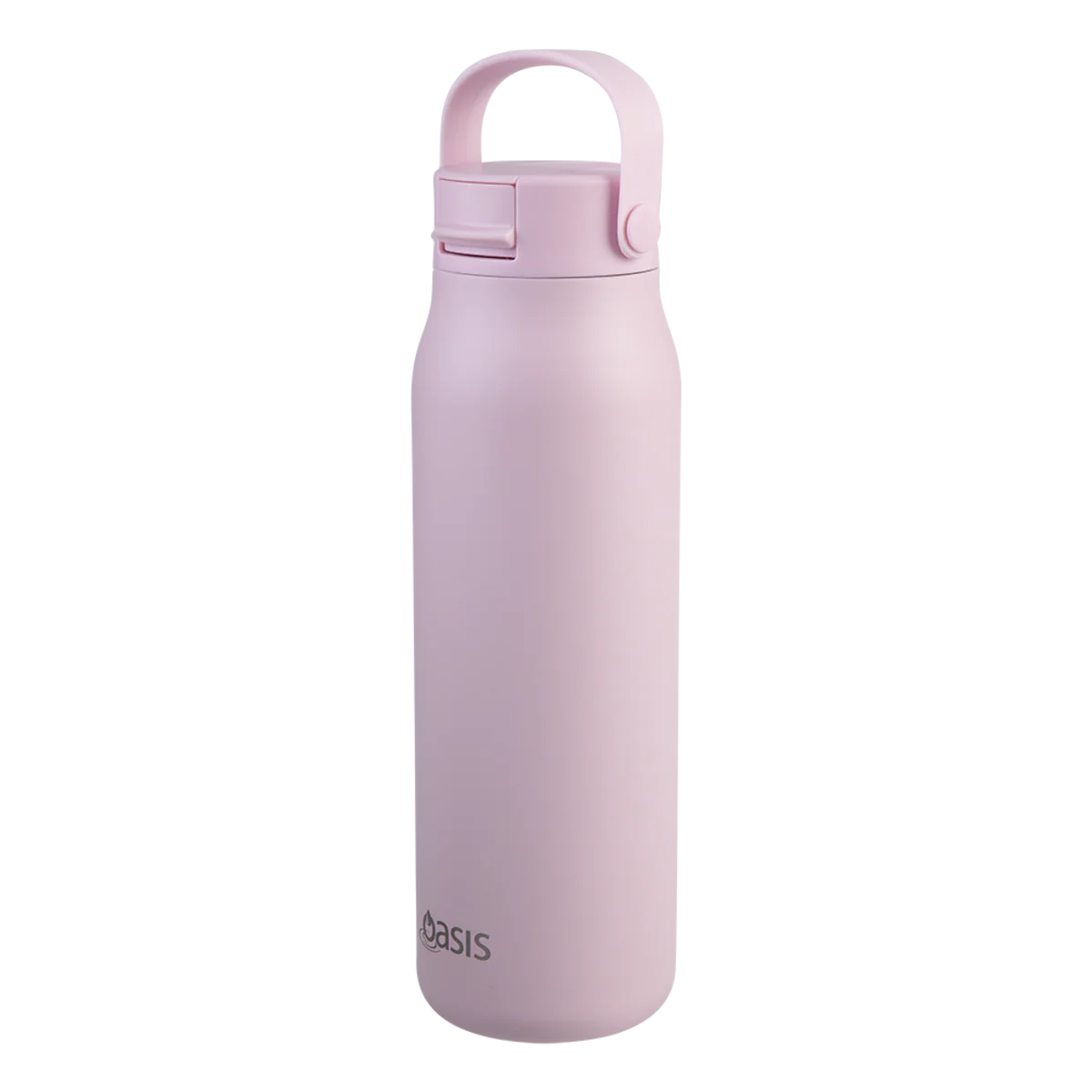 Oasis Sorrento Ceramic Lined Stainless Steel Double Wall Insulated Sipper Bottle 900ml Pink Lemonade - Image 2