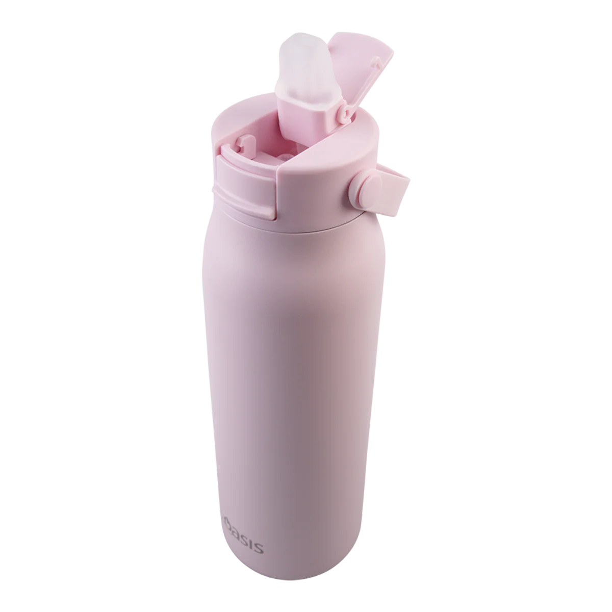 Oasis Sorrento Ceramic Lined Stainless Steel Double Wall Insulated Sipper Bottle 900ml Pink Lemonade - Image 4