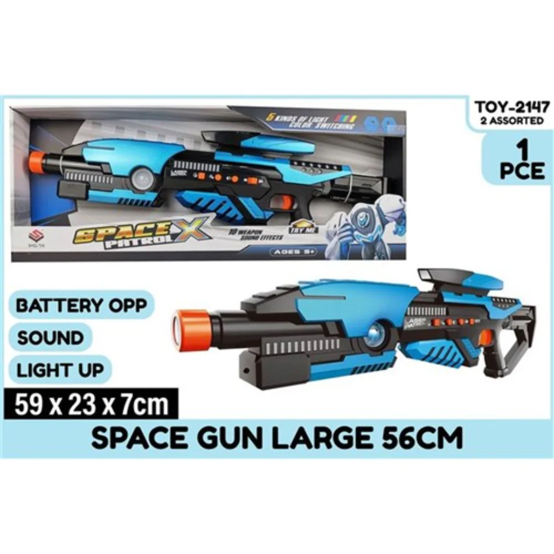 SpaceGun Lge L/Up&Snd B/Opp56cmAstd