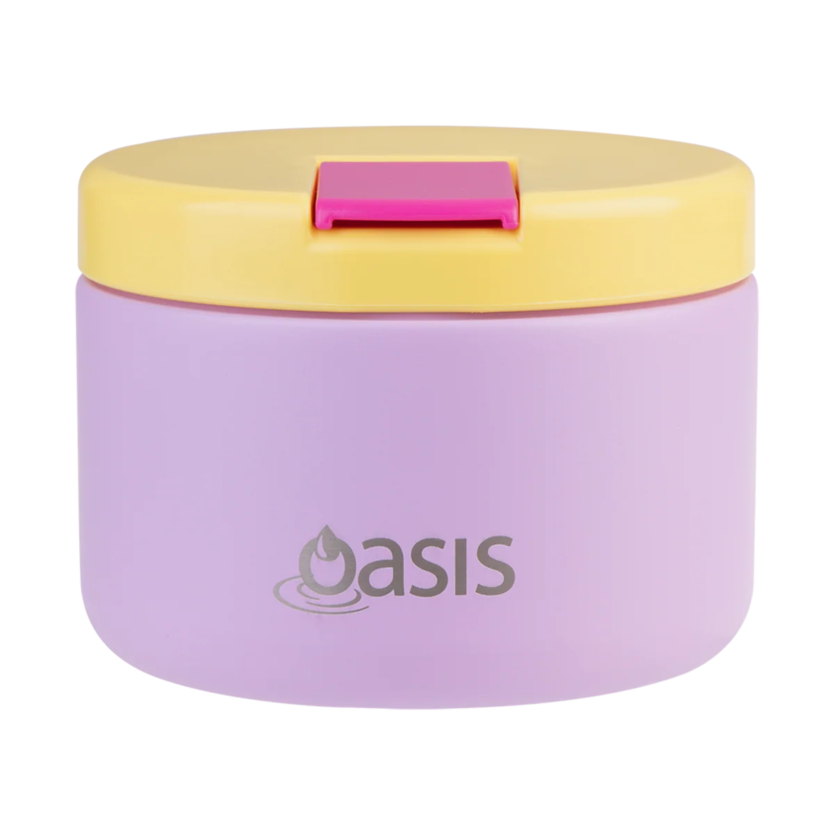 Oasis Stainless Steel Double Wall Insulated JNR Food Flask with Quick Release Lid 300ml Bubblegum Pink