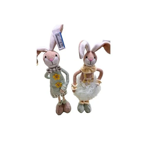 Standing Bunny Polyester 53cm 2 Assorted