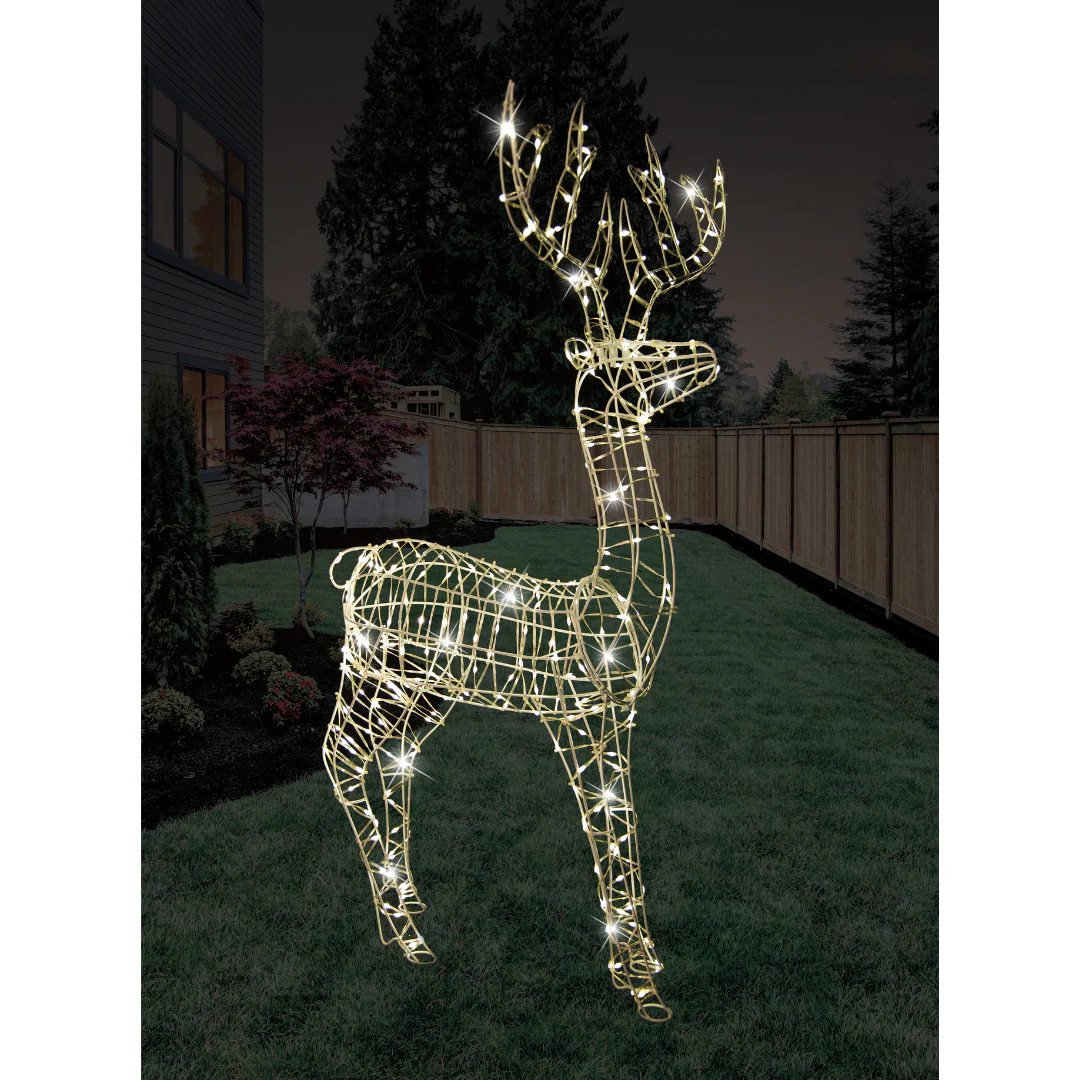 Standing Reindeer Flashing Warm White LED Flex Cable