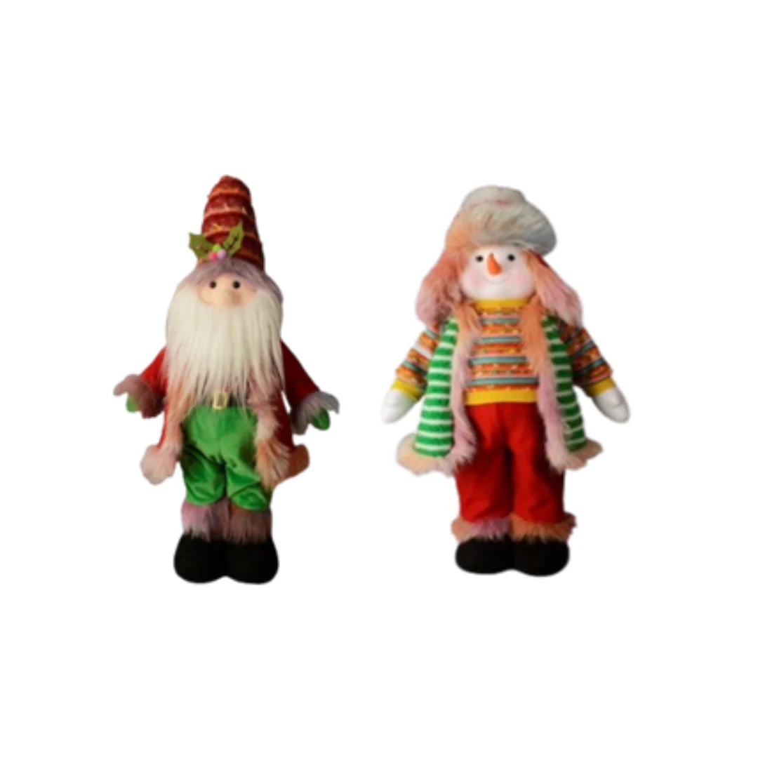 Standing Santa And Mrs Santa 70x26x17cm Assorted - Image 2