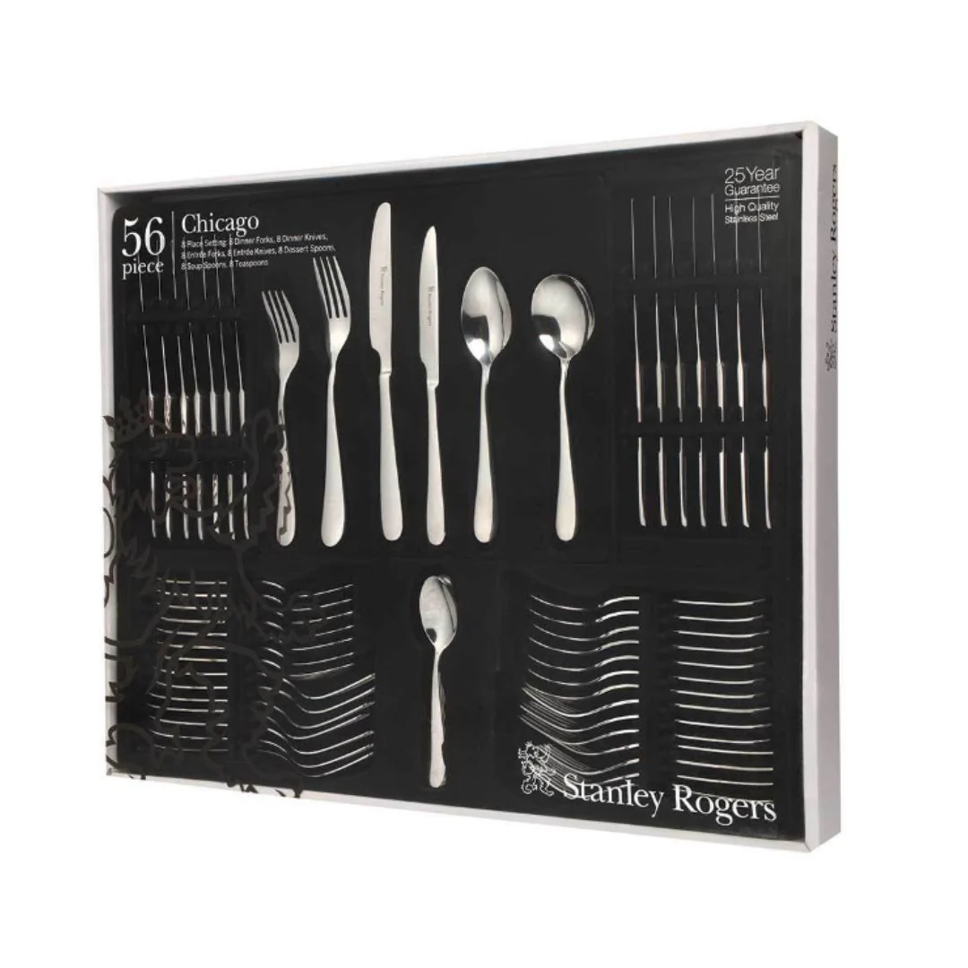 Chicago 56Pc Cutlery Set Stanley Rogers