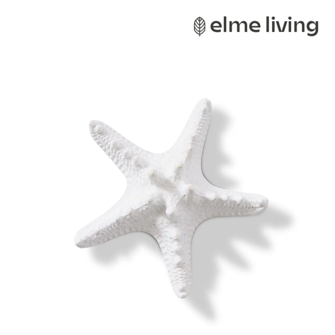Starfish Knobbed White 9x9x3cm