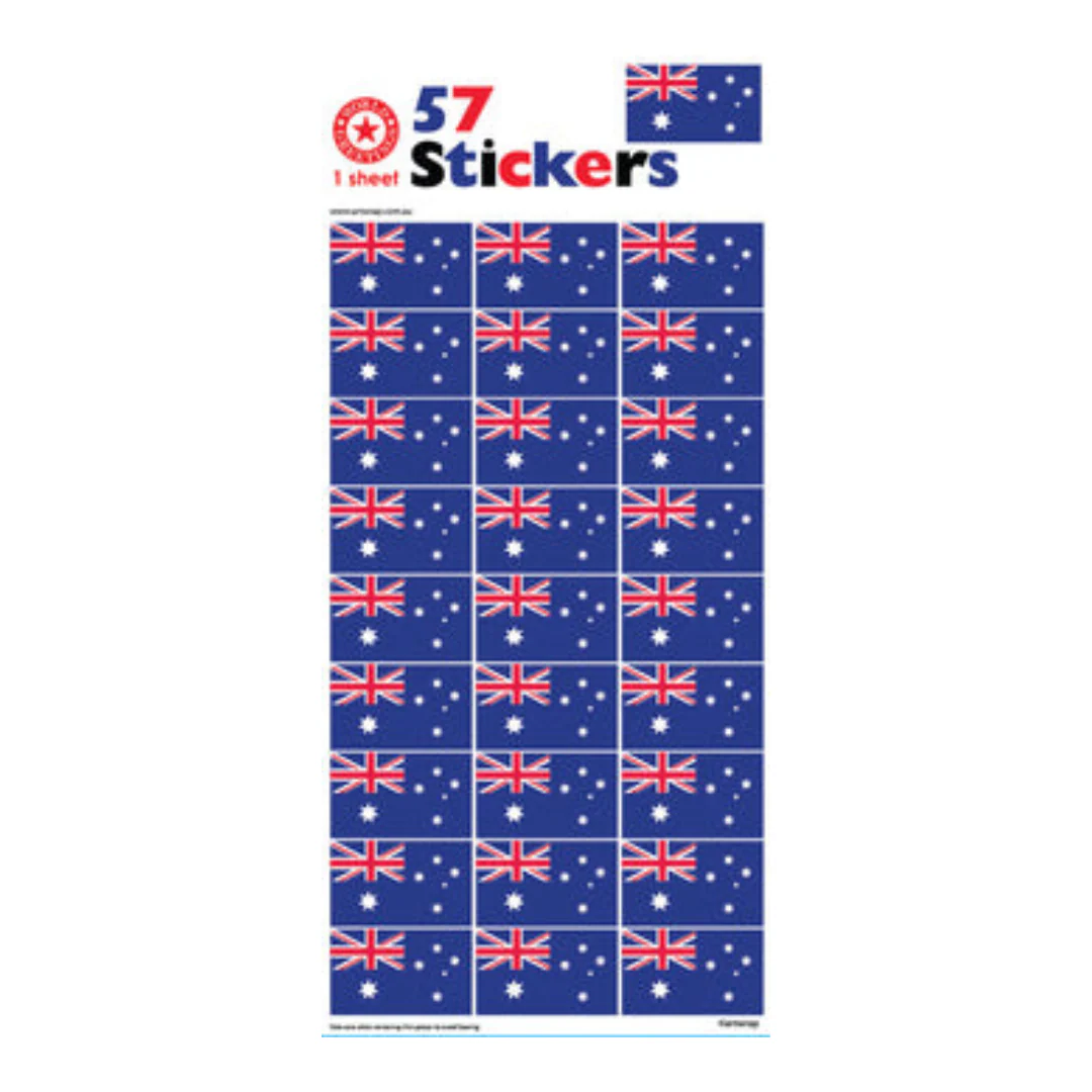 Stckr 1Fld Australian Flags