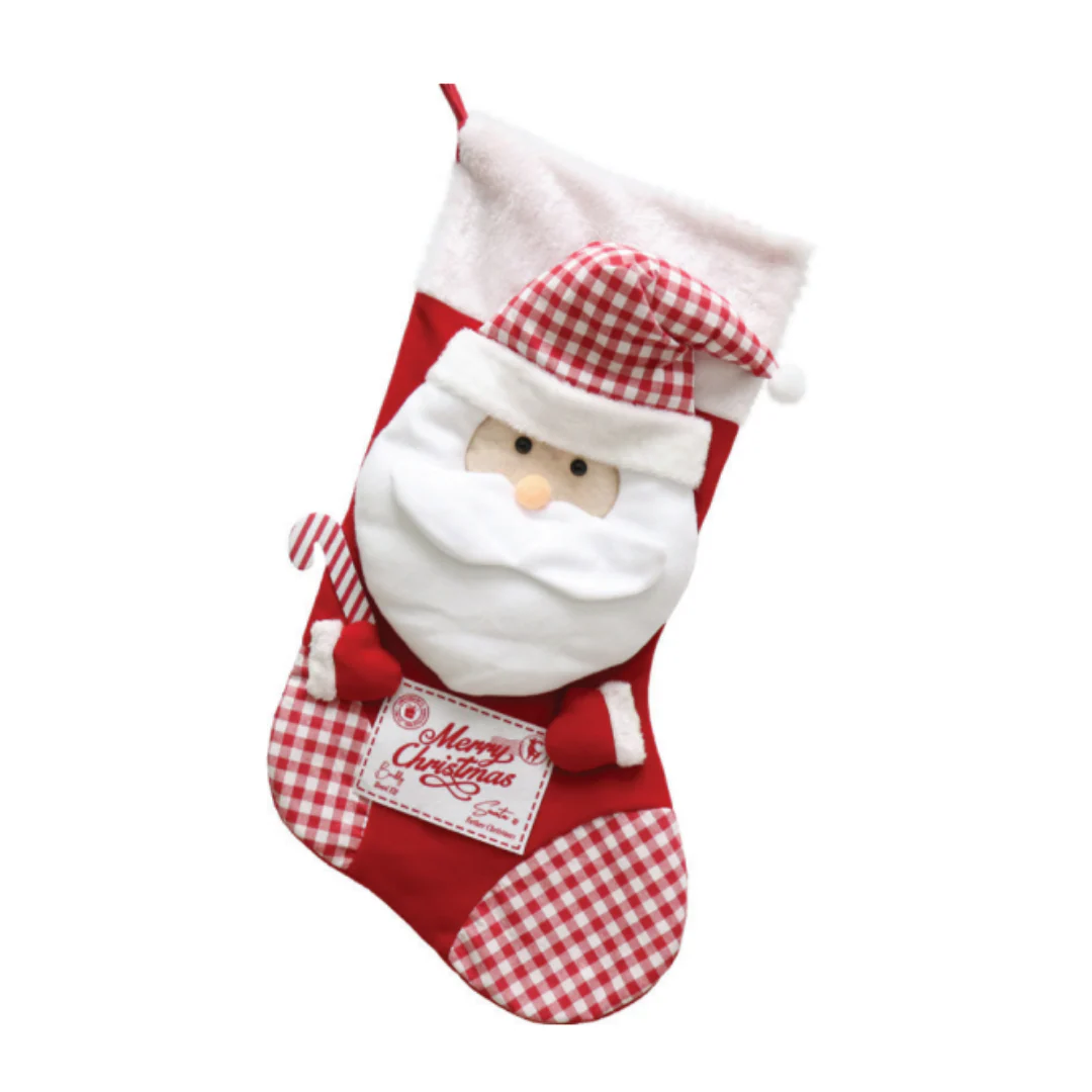 Stocking Chunky 3D Santa Motif 80cm