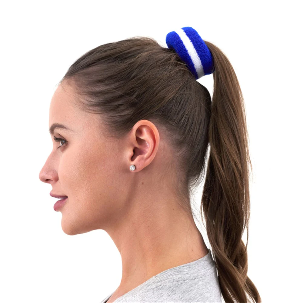 Stripe Hair Band-Blue