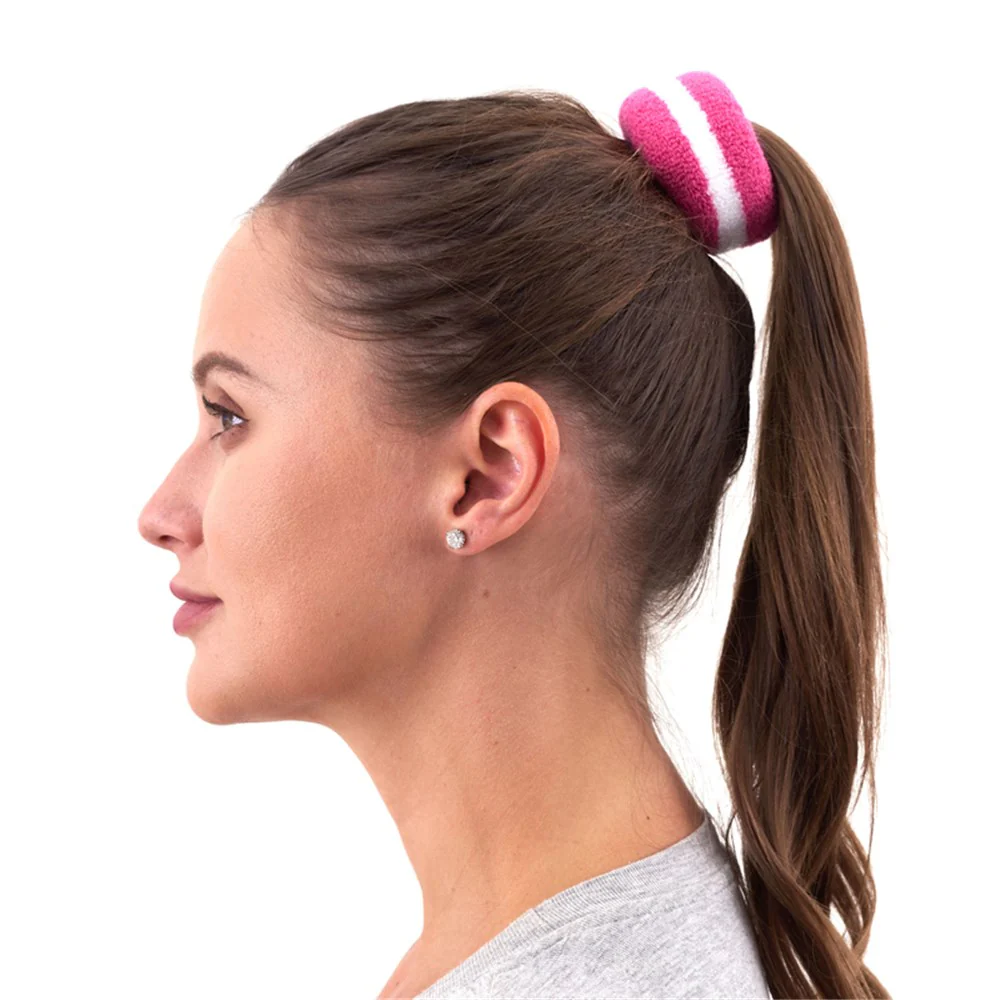 Stripe Hair Band-Pink