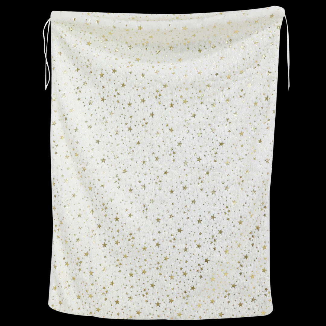 Super Soft Plush Sack Foil Stars 50X70Cm - Image 3