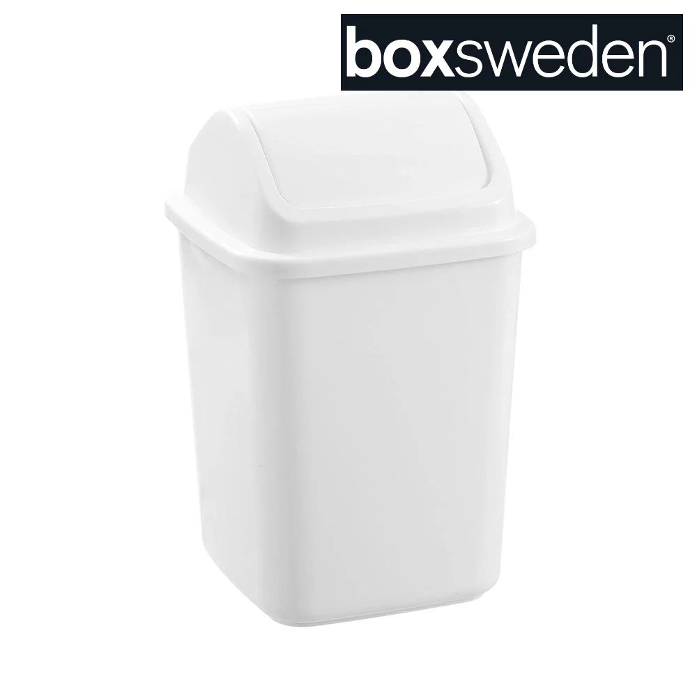Swing Top Bin 8L 21.5X21.5X33cm White Lemon And Lime - Image 3