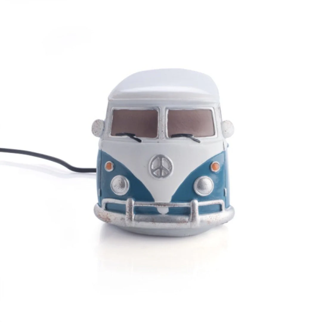 Table Lamp Combi Metal Look Blue - Image 2