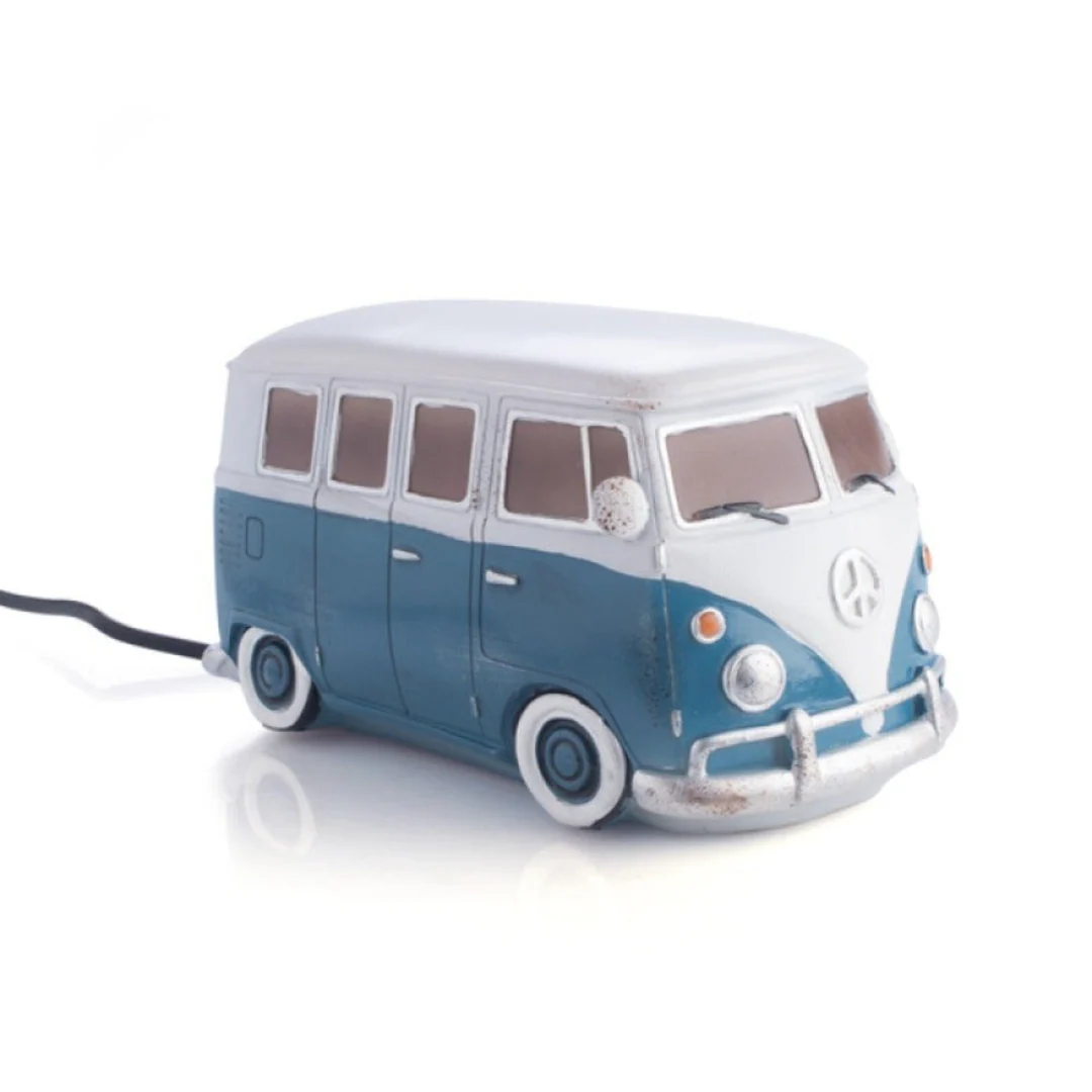 Table Lamp Combi Metal Look Blue - Image 4