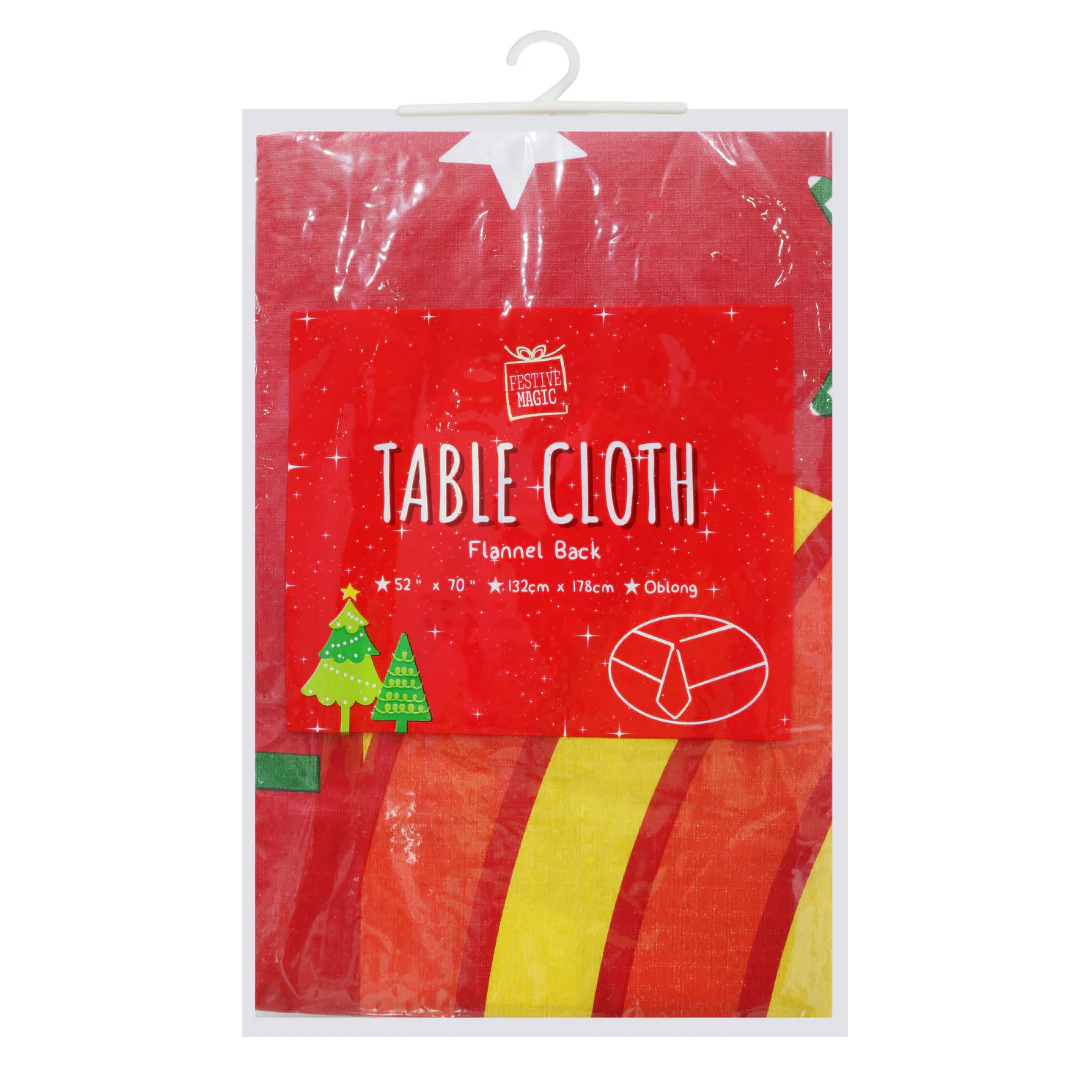 Tablecloth Peva Flannel Back Assorted - Image 4