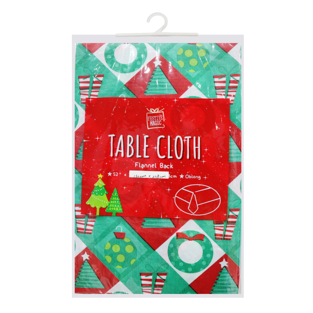 Tablecloth Peva Flannel Back Assorted - Image 6