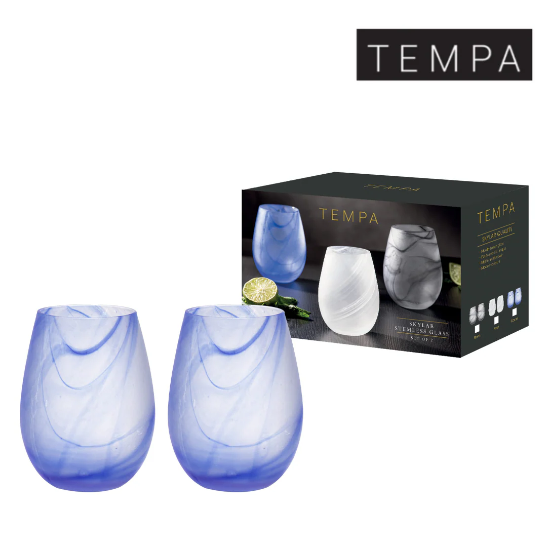 Skylar Ocean 2pk Stemless Glass - Image 2