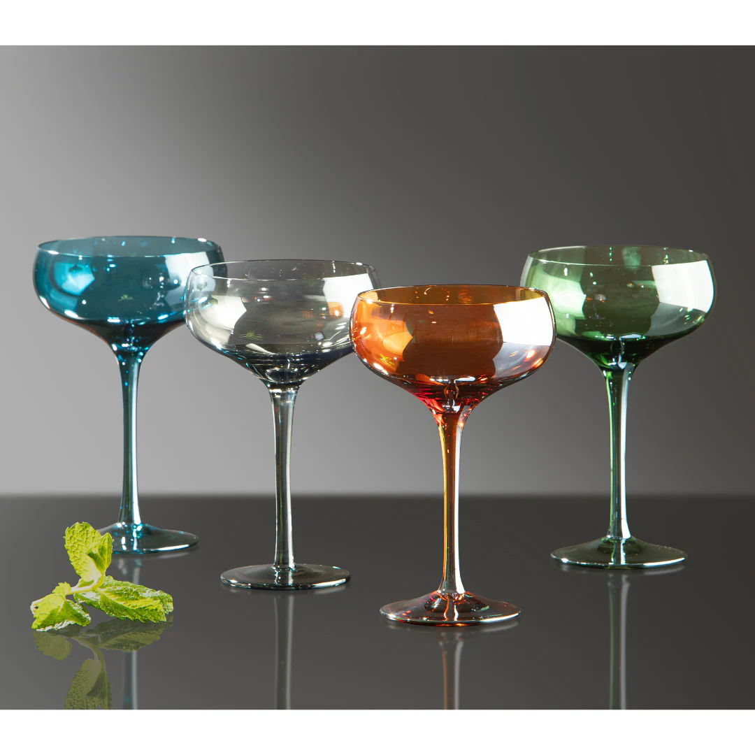 Verity Amber 2pk Coupe Glass - Image 2