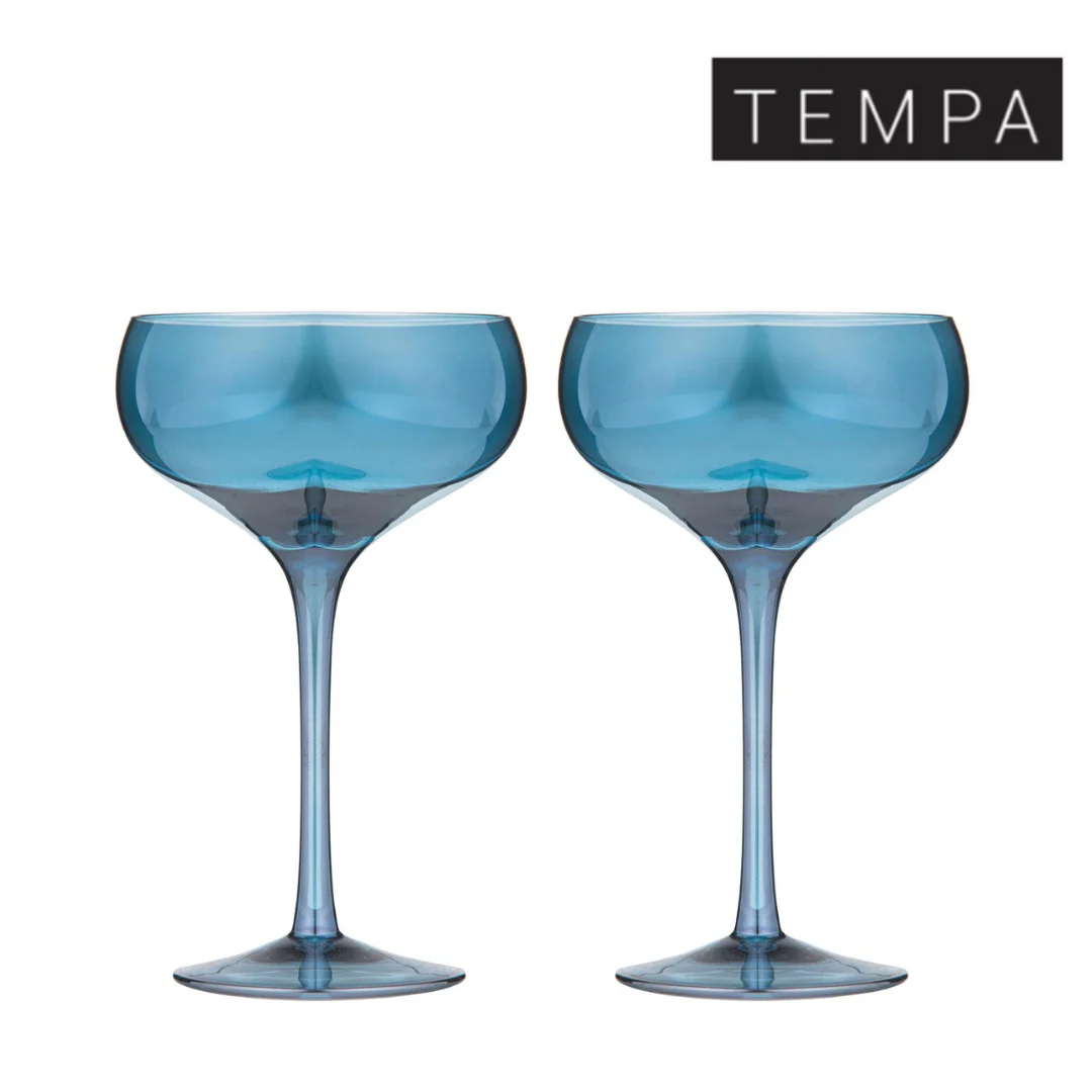 Verity Sapphire 2pk Coupe Glass