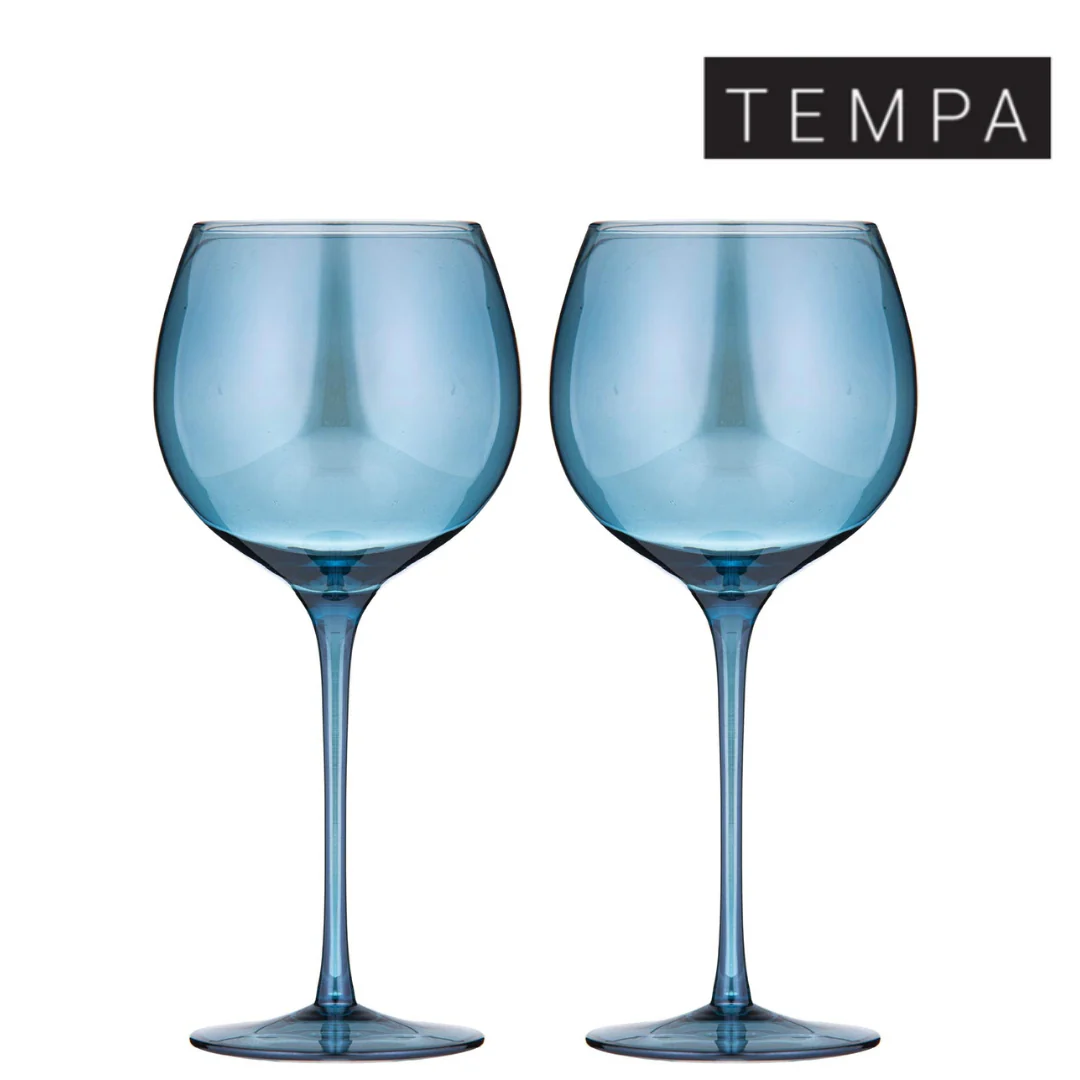 Verity Sapphire 2pk Gin Glass